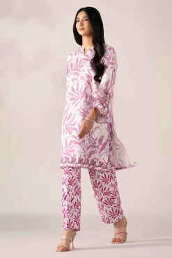 2 Piece - Printed Embroidered Suit - 42502811
