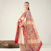 3 Piece - Printed Embroidered Suit - 42503726