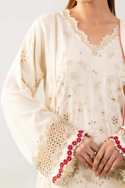 3 Piece - Printed Embroidered Suit - 42502746