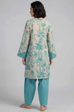 2 Piece - Printed Embroidered Suit - 42601655