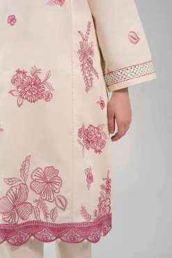 3 Piece - Printed Embroidered Suit - 42601276