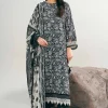 3 Piece - Printed Embroidered Suit - 42502032