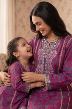 2 Piece - Printed Embroidered Suit - PMD26-02 M