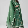 3 Piece - Printed Embroidered Suit - 42601821