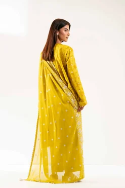 3 Piece - Printed Embroidered Suit - 42501871