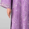 3 Piece - Printed Embroidered Suit - 42601793