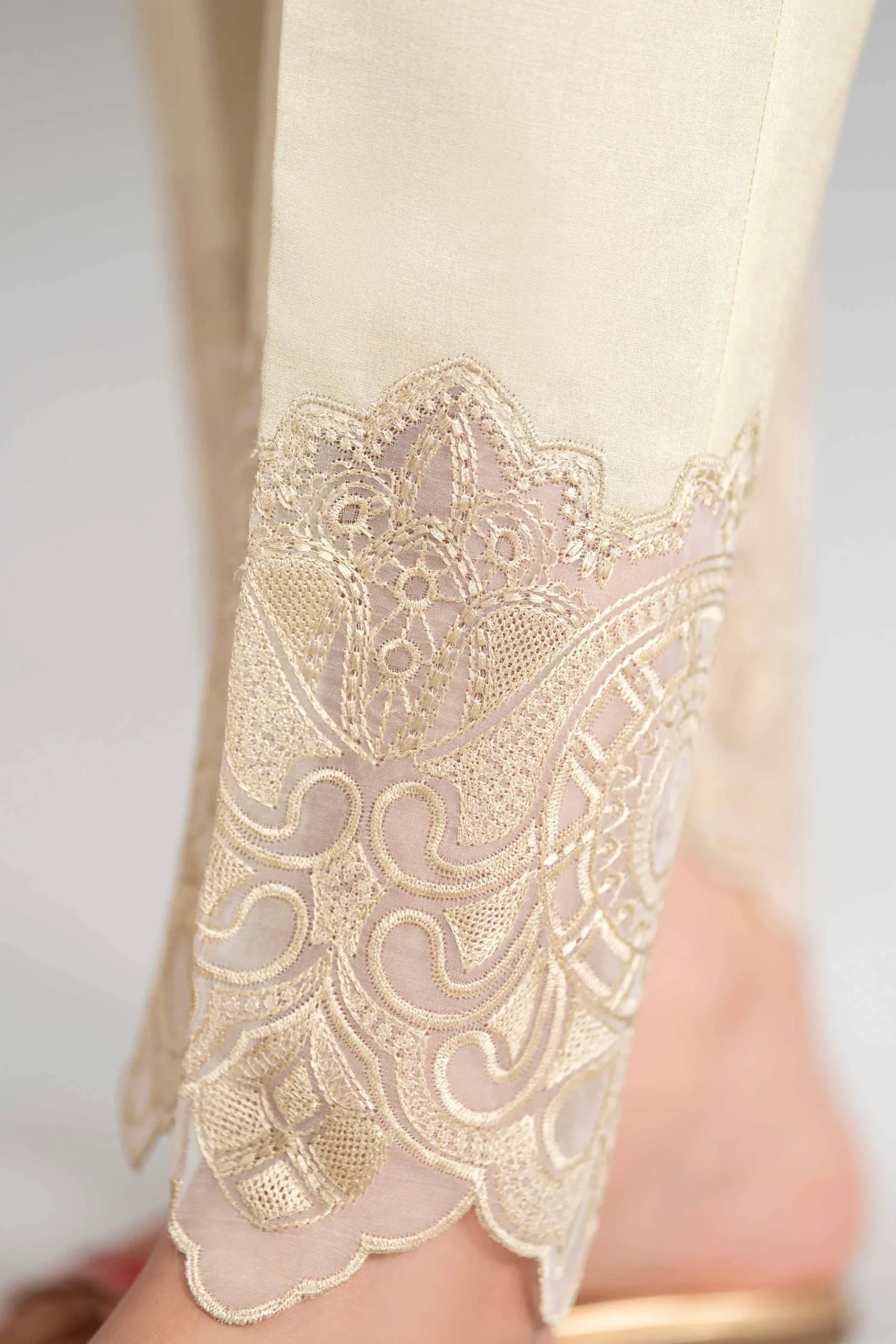 3 Piece - Printed Embroidered Suit - 42601858