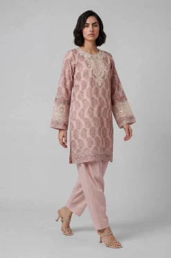 2 Piece - Printed Embroidered Suit - 42601661