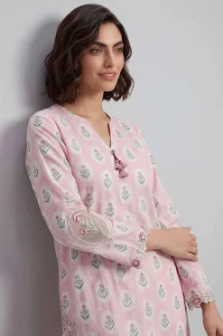 2 Piece - Printed Embroidered Suit - 42601673