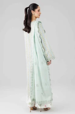 3 Piece - Printed Embroidered Suit - 42601805