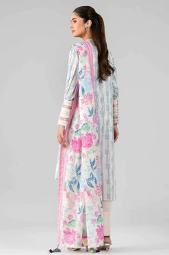 3 Piece - Printed Embroidered Suit - 42601783