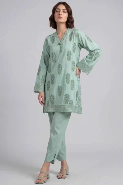 2 Piece - Printed Embroidered Suit - 42601660