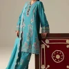 3 Piece - Printed Embroidered Suit - 42601806