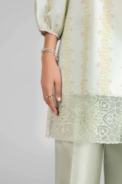 3 Piece - Printed Embroidered Suit - 42601860