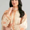 3 Piece - Printed Embroidered Suit - 42601854