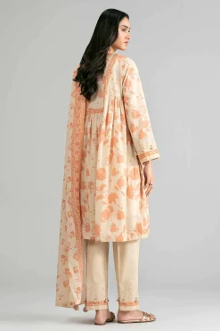 3 Piece - Printed Embroidered Suit - 42601854