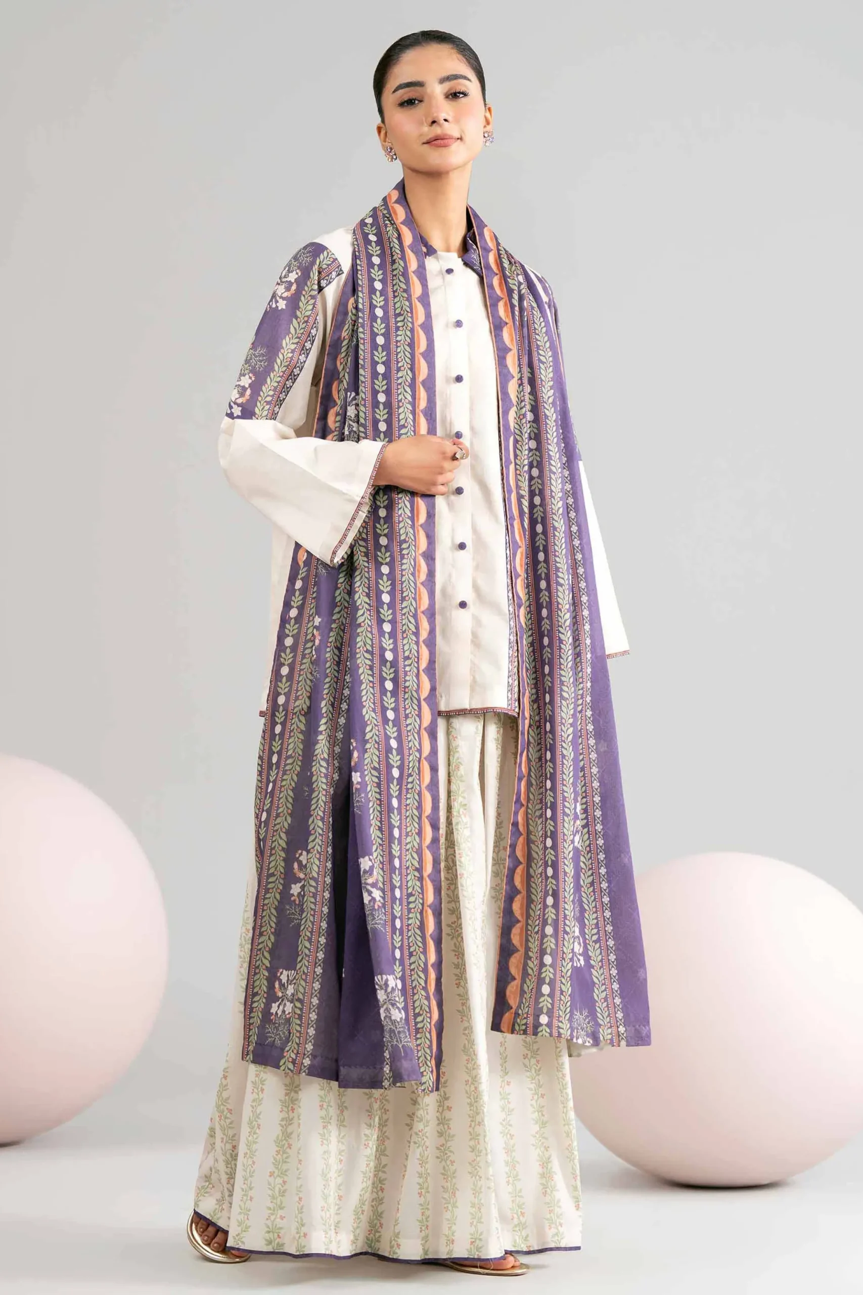 3 Piece - Printed Loose Fabric - 42602433