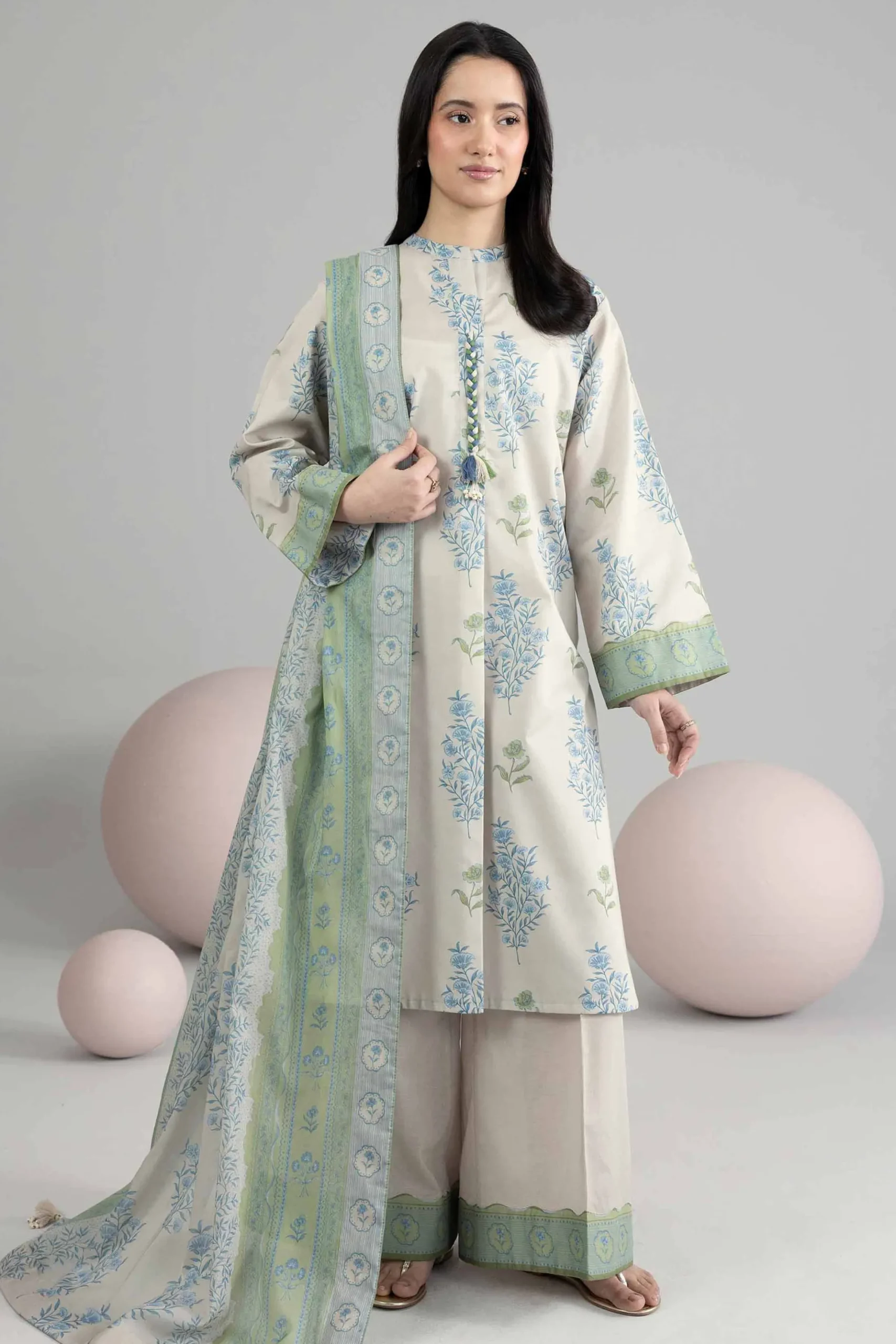 3 Piece - Printed Loose Fabric - 42602558