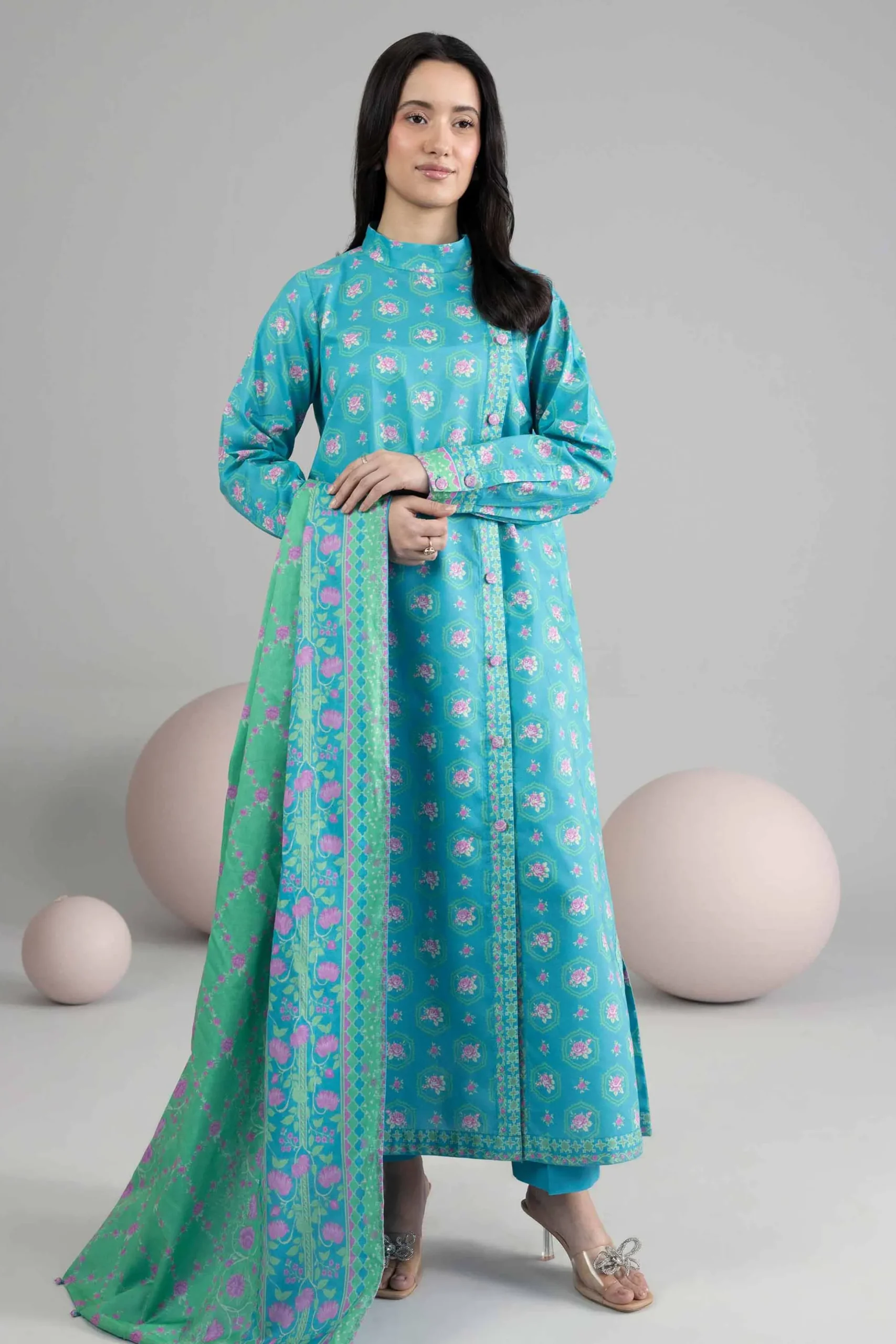 3 Piece - Printed Loose Fabric - 42602551