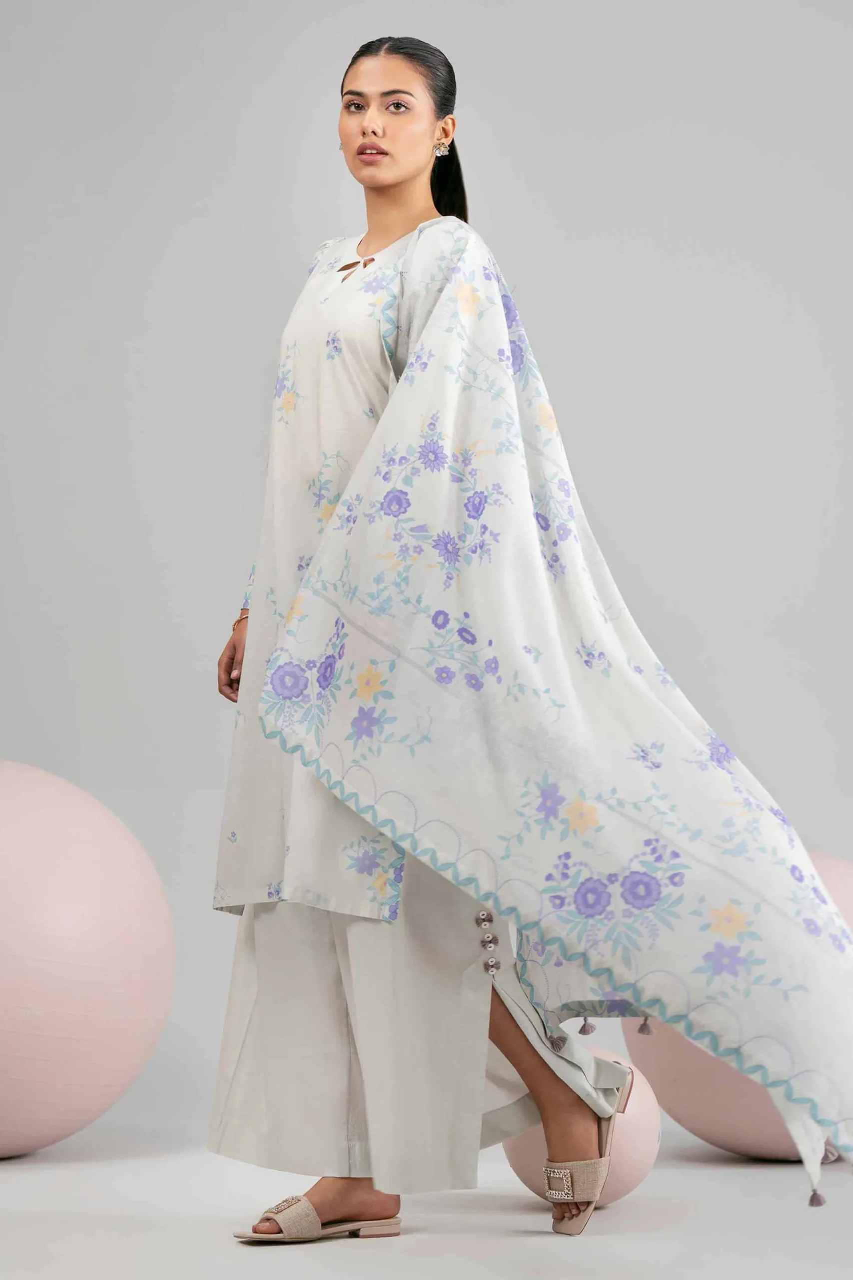 3 Piece - Printed Loose Fabric - 42602349