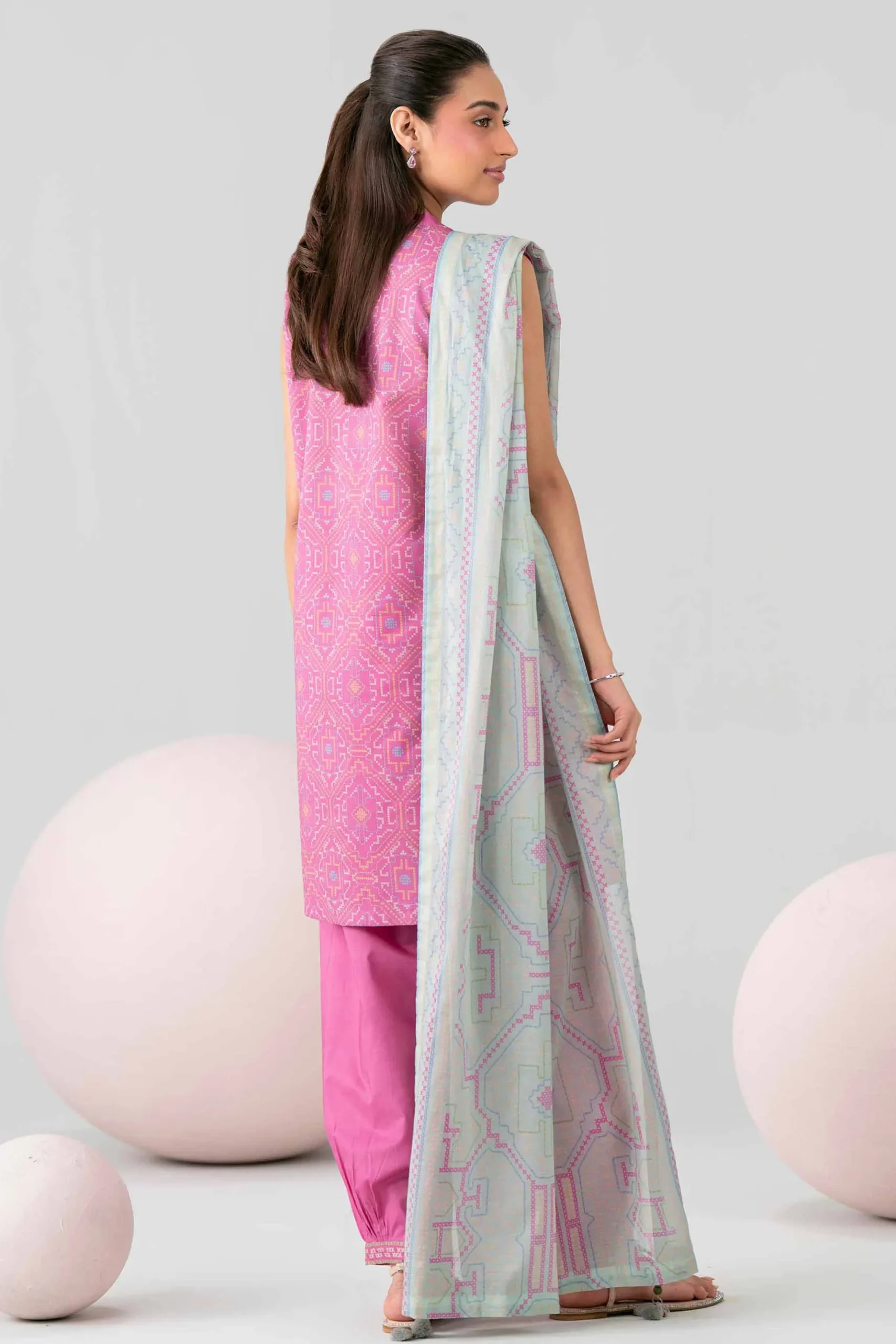 3 Piece - Printed Loose Fabric - 42602561