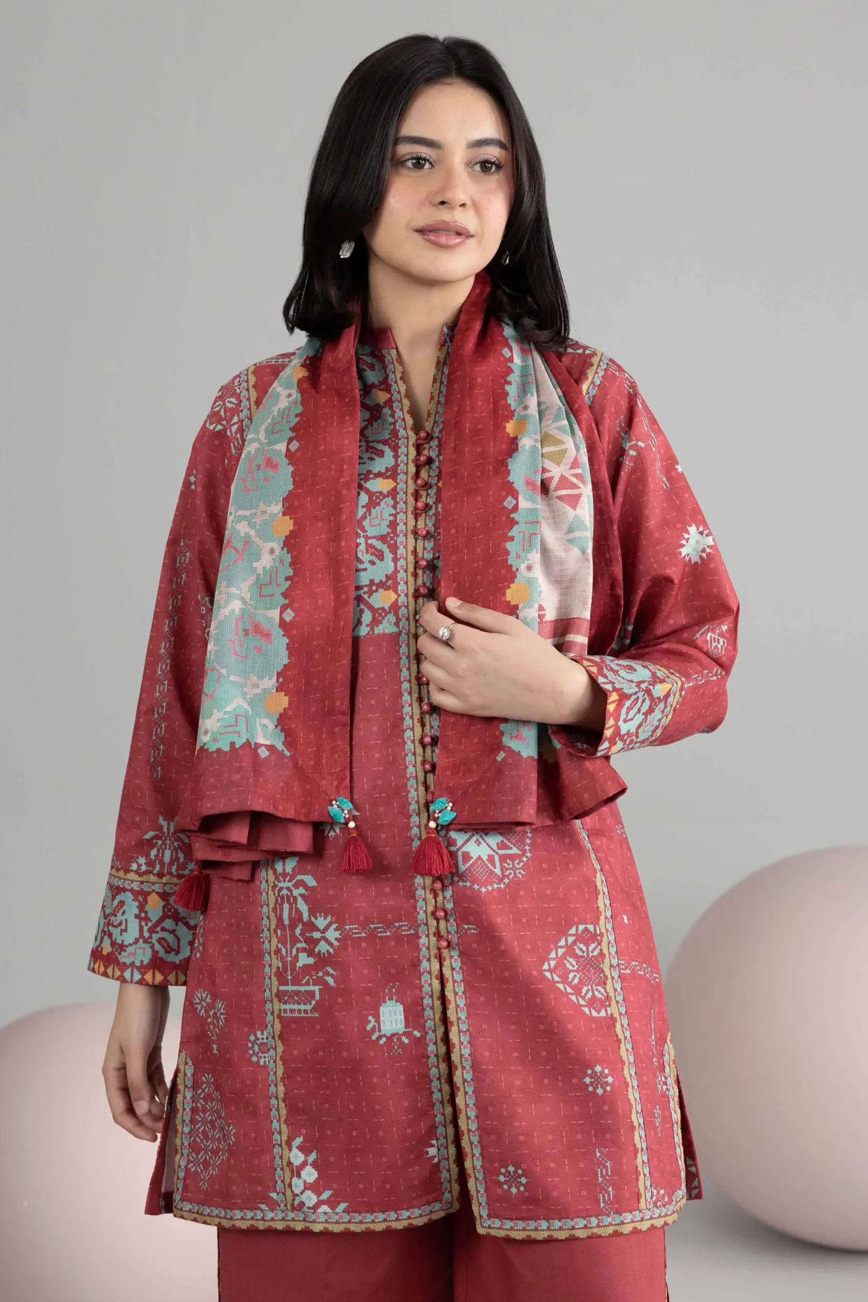 3 Piece - Printed Loose Fabric - 42602549