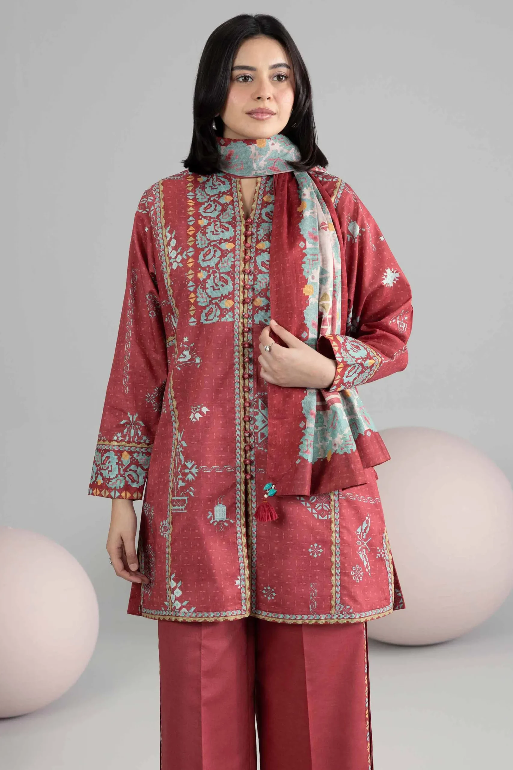 3 Piece - Printed Loose Fabric - 42602549