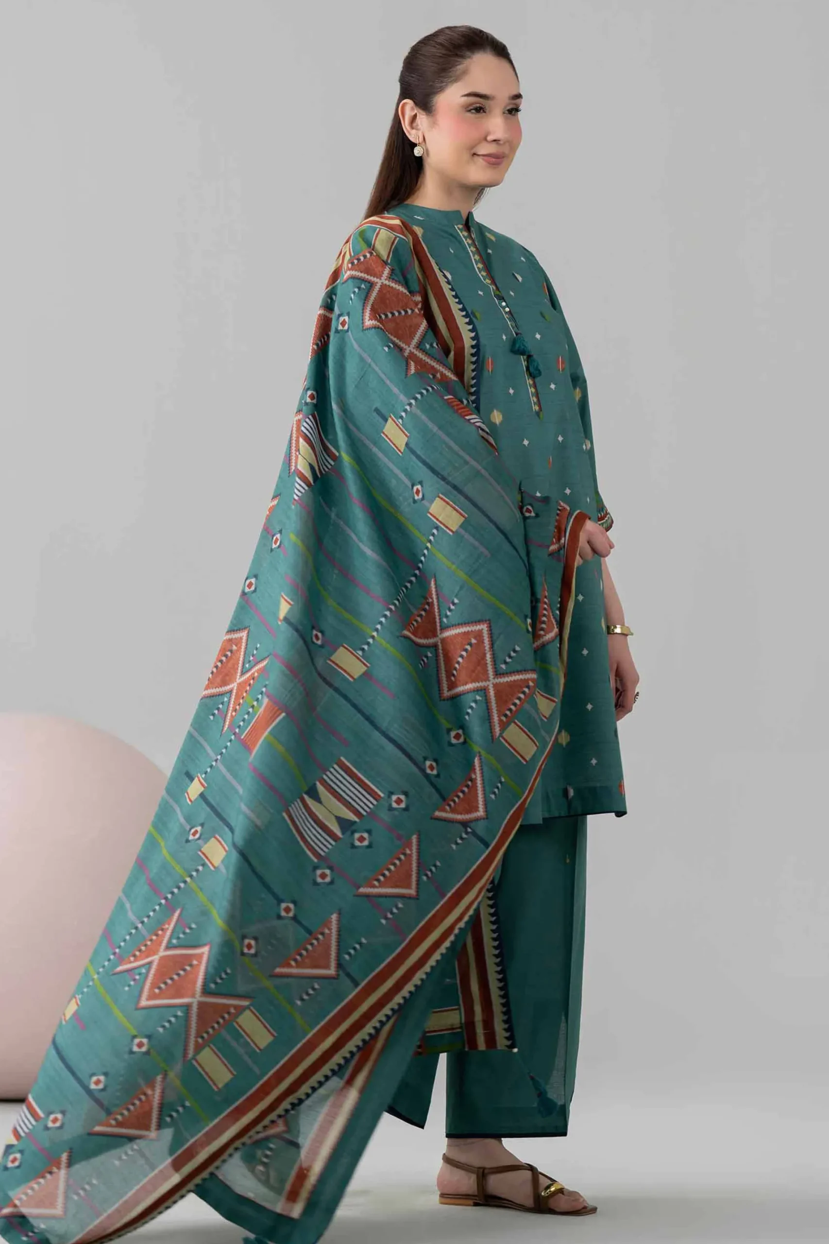 3 Piece - Printed Loose Fabric - 42602524
