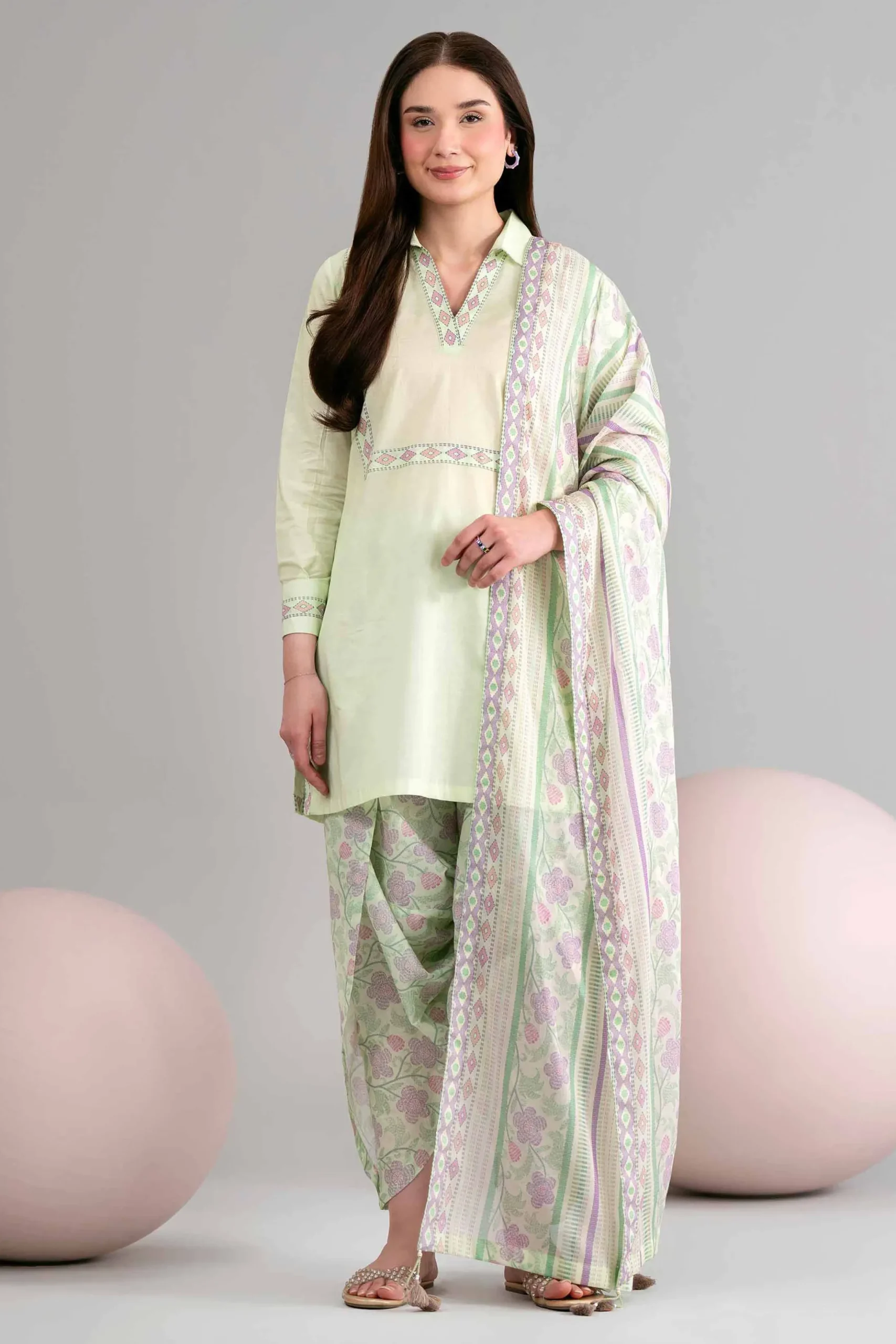 3 Piece - Printed Loose Fabric - 42602453