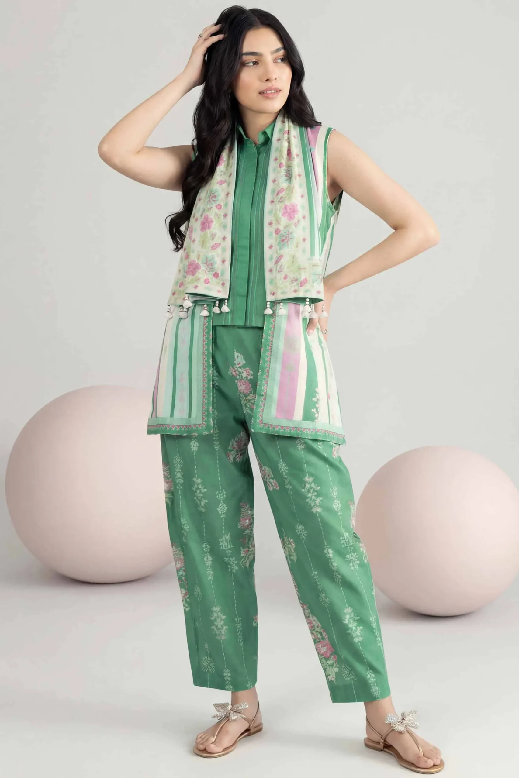 3 Piece - Printed Loose Fabric - 42602548