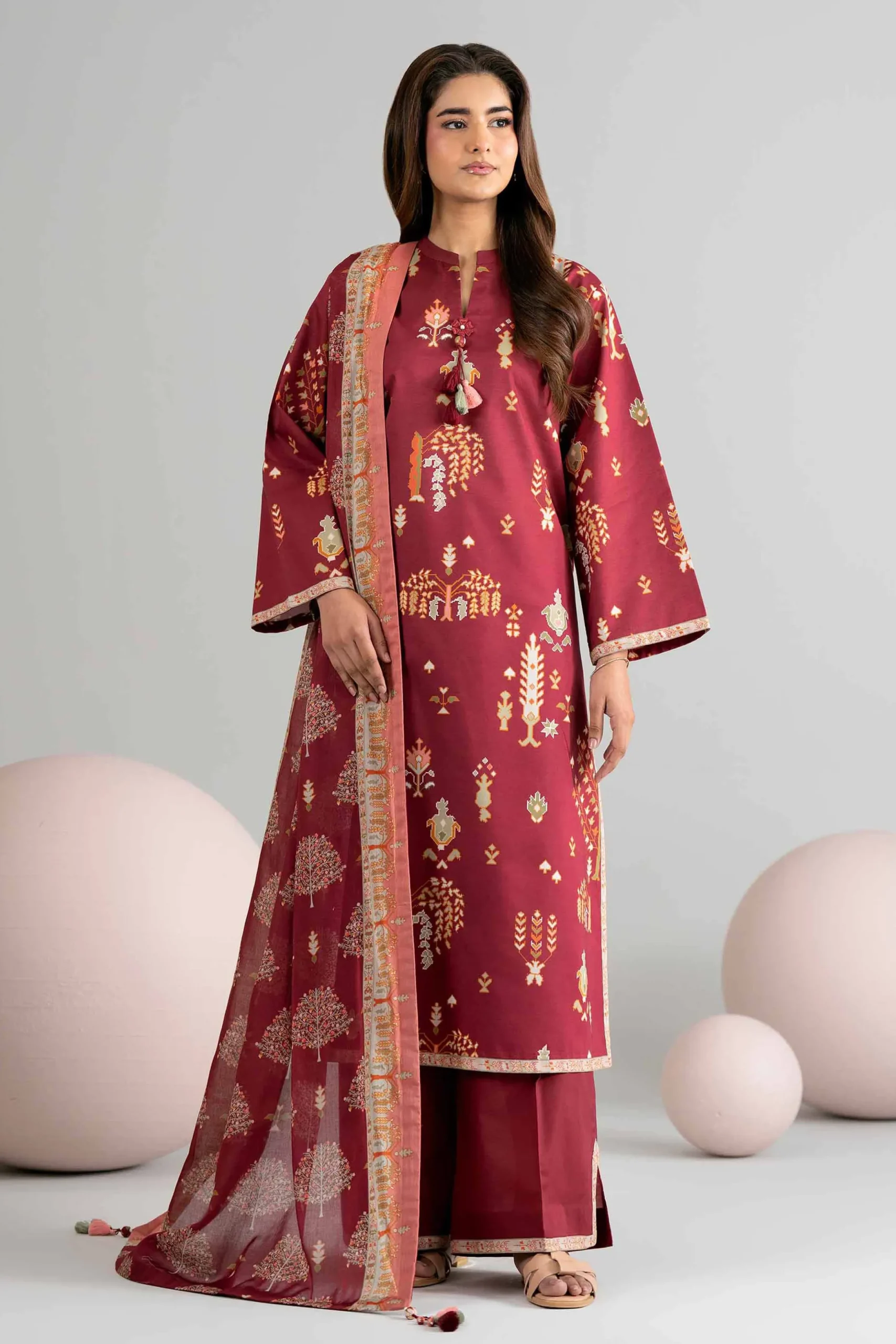 3 Piece - Printed Loose Fabric - 42602515