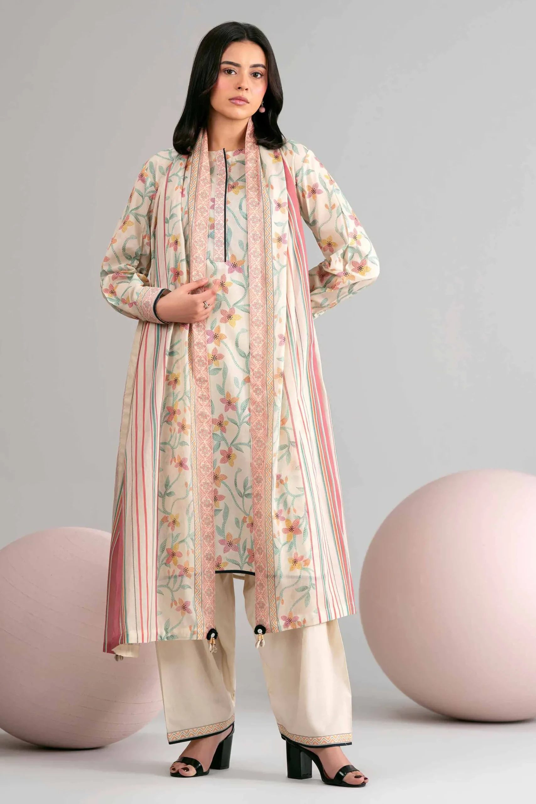 3 Piece - Printed Loose Fabric - 42602449