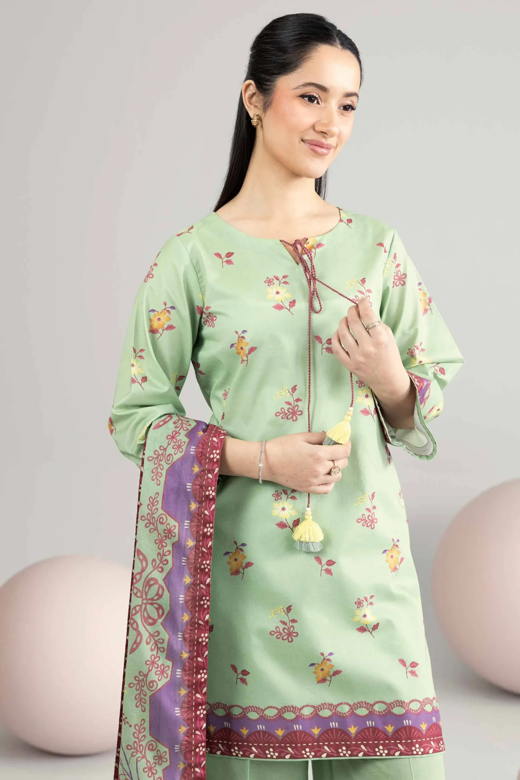 3 Piece - Printed Loose Fabric - 42602556