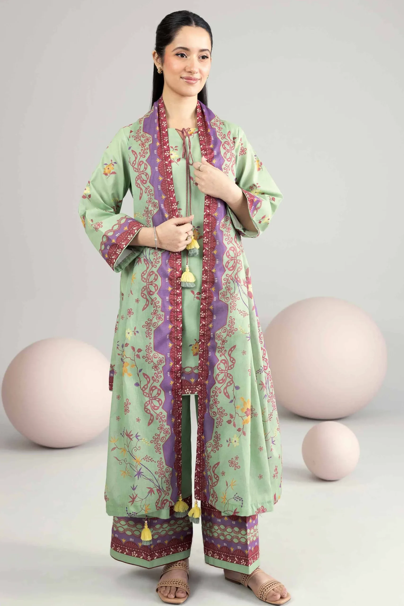 3 Piece - Printed Loose Fabric - 42602556
