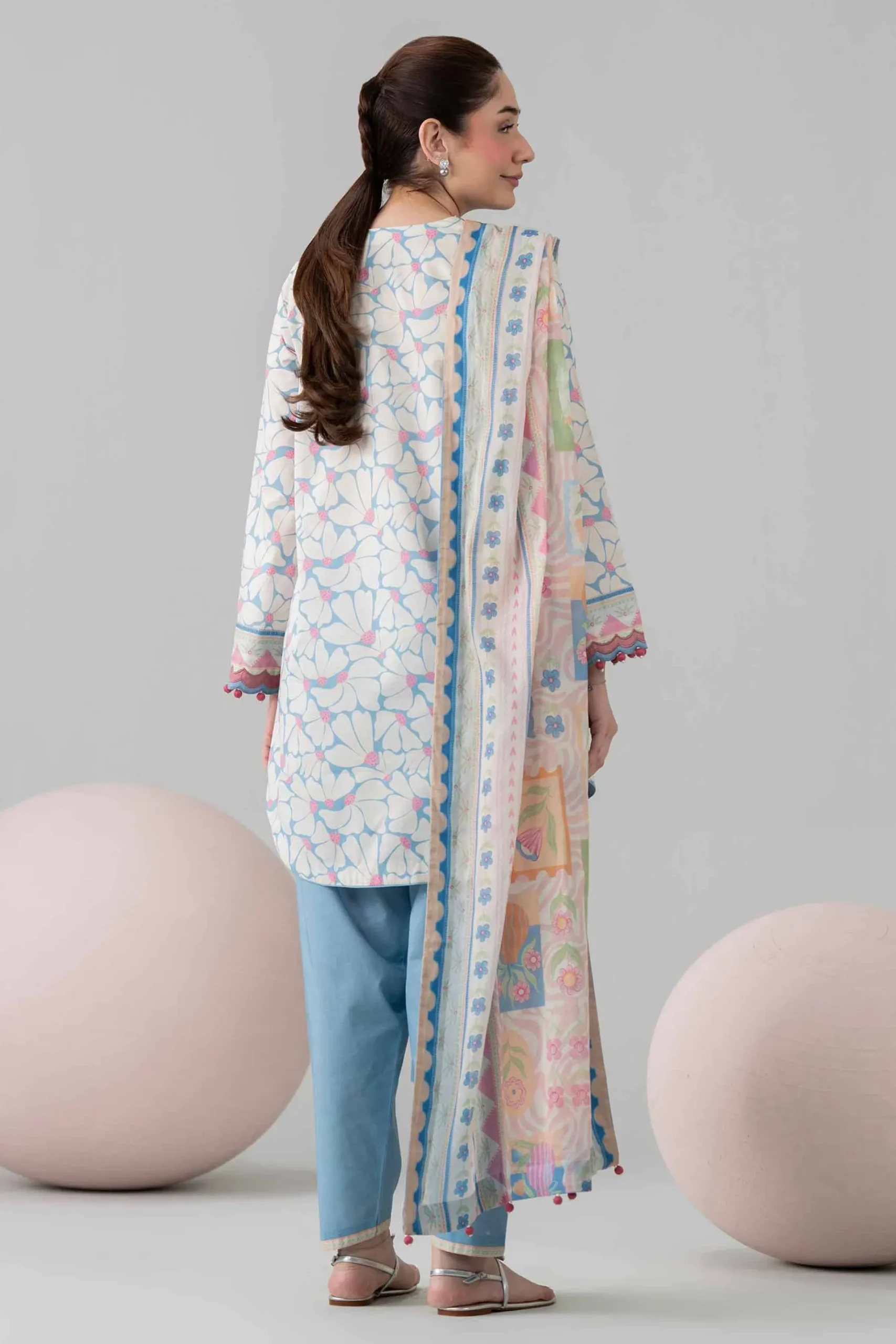 3 Piece - Printed Loose Fabric - 42602564