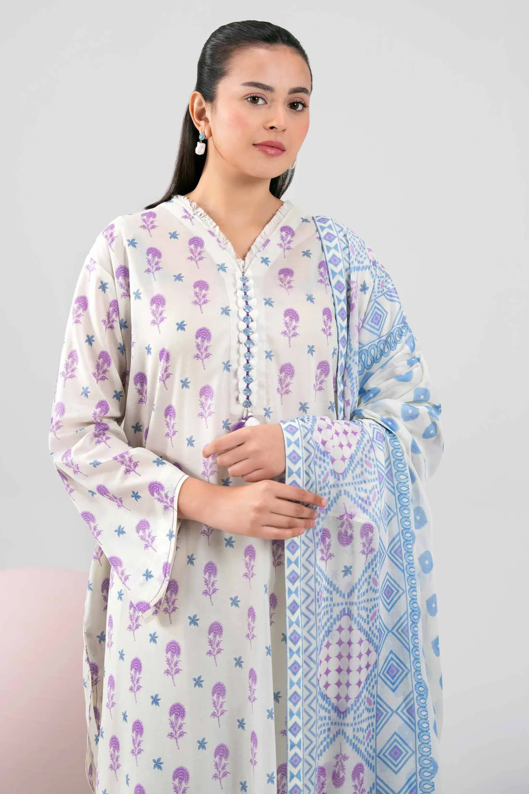 3 Piece - Printed Loose Fabric - 42602403
