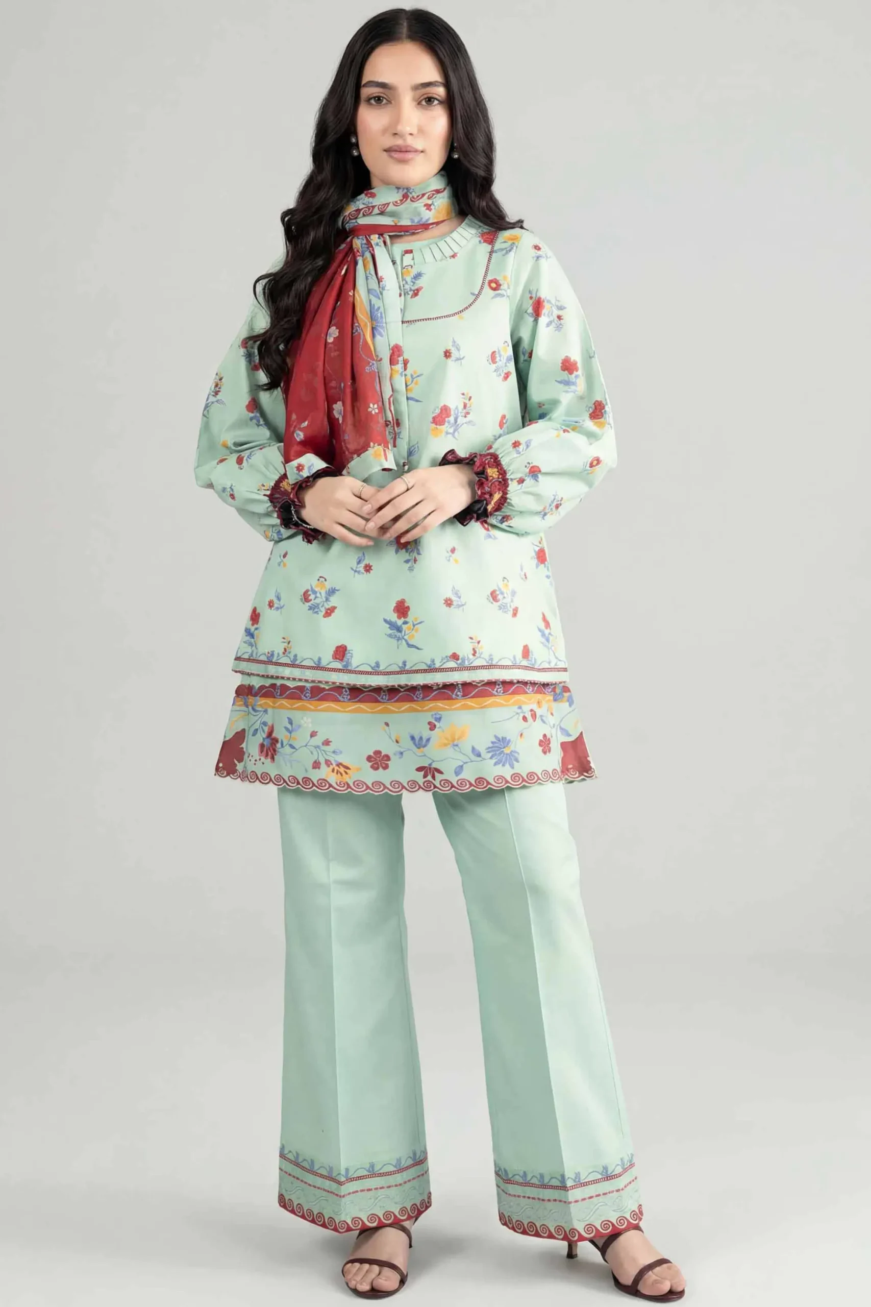 3 Piece - Printed Loose Fabric - 42602554