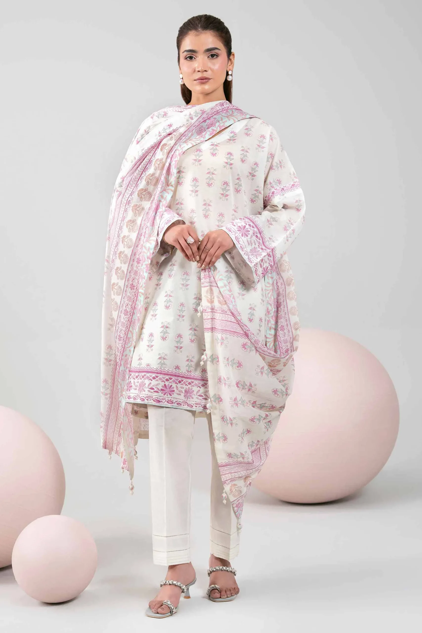3 Piece - Printed Loose Fabric - 42602394