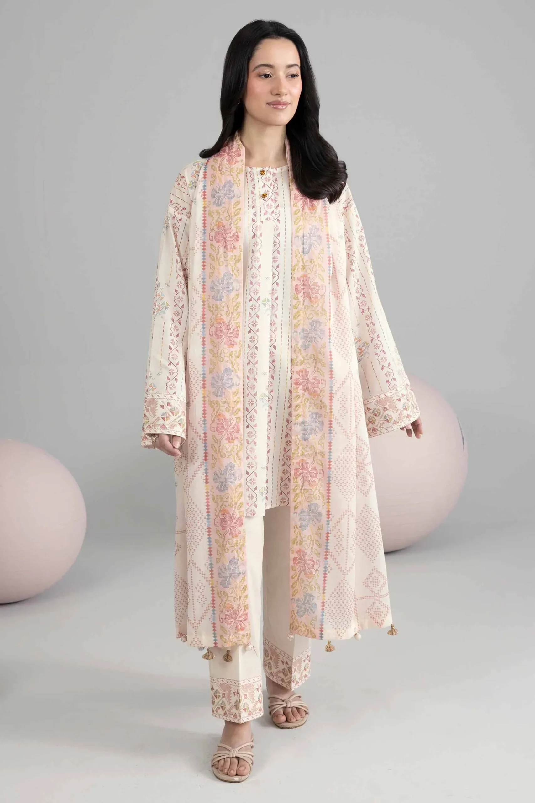 3 Piece - Printed Loose Fabric - 42602547