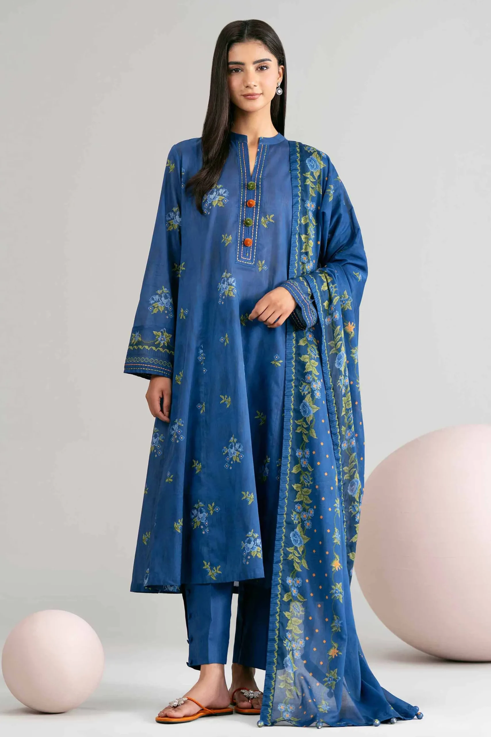 3 Piece - Printed Loose Fabric - 42602417