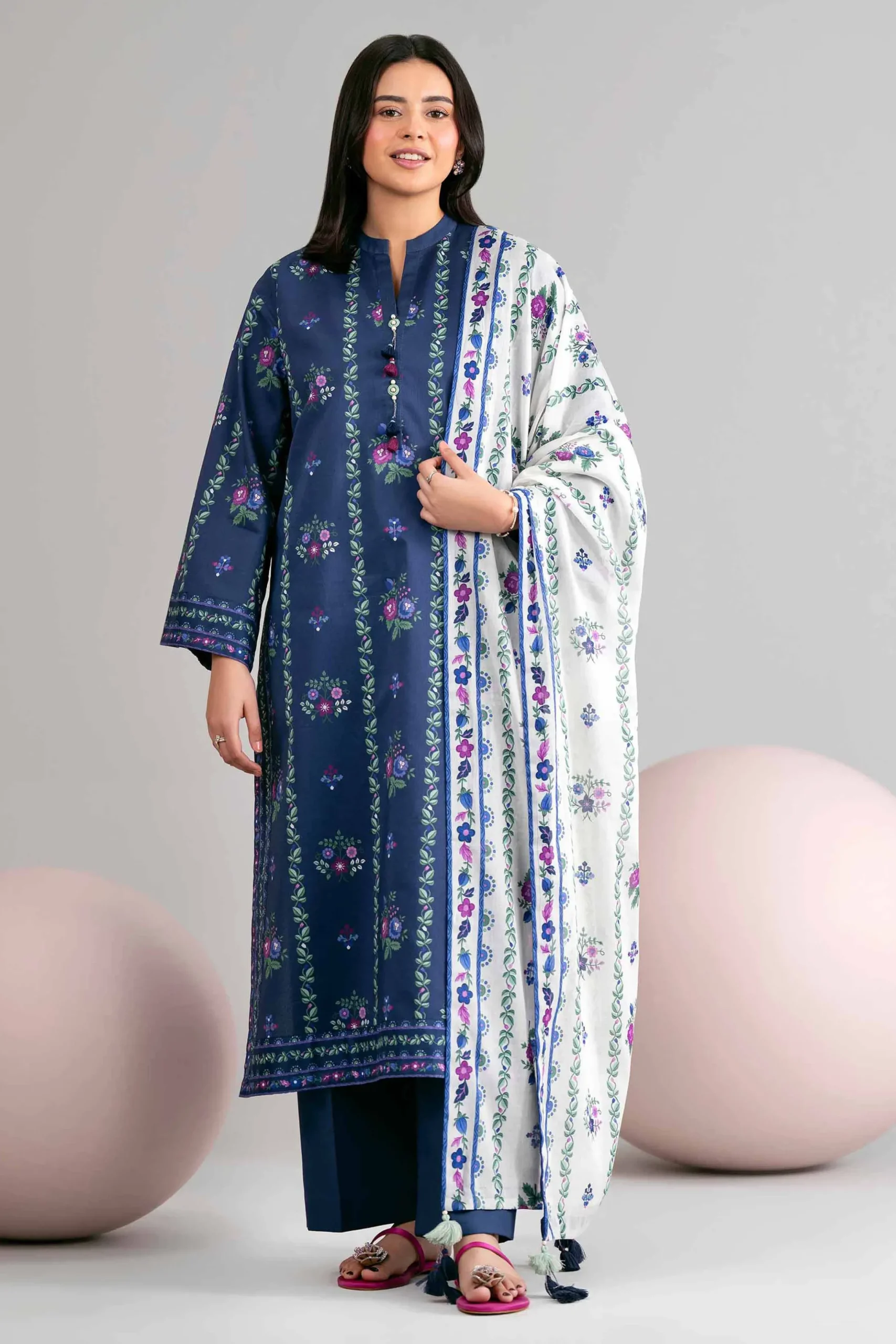 3 Piece - Printed Loose Fabric - 42602445