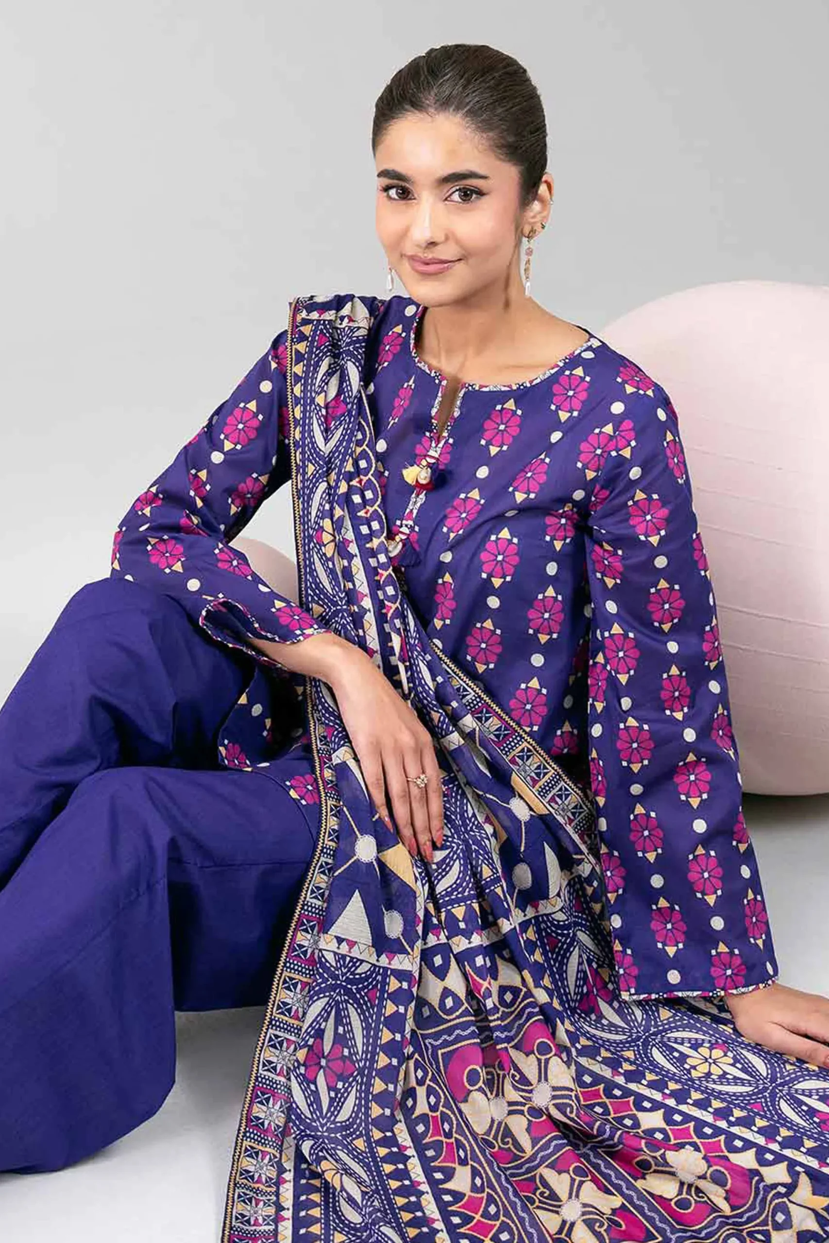 3 Piece - Printed Loose Fabric - 42602380