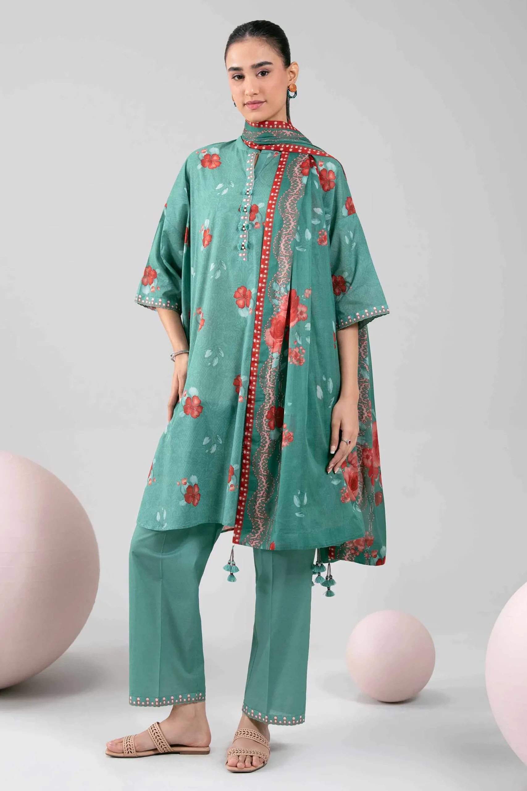 3 Piece - Printed Loose Fabric - 42602338