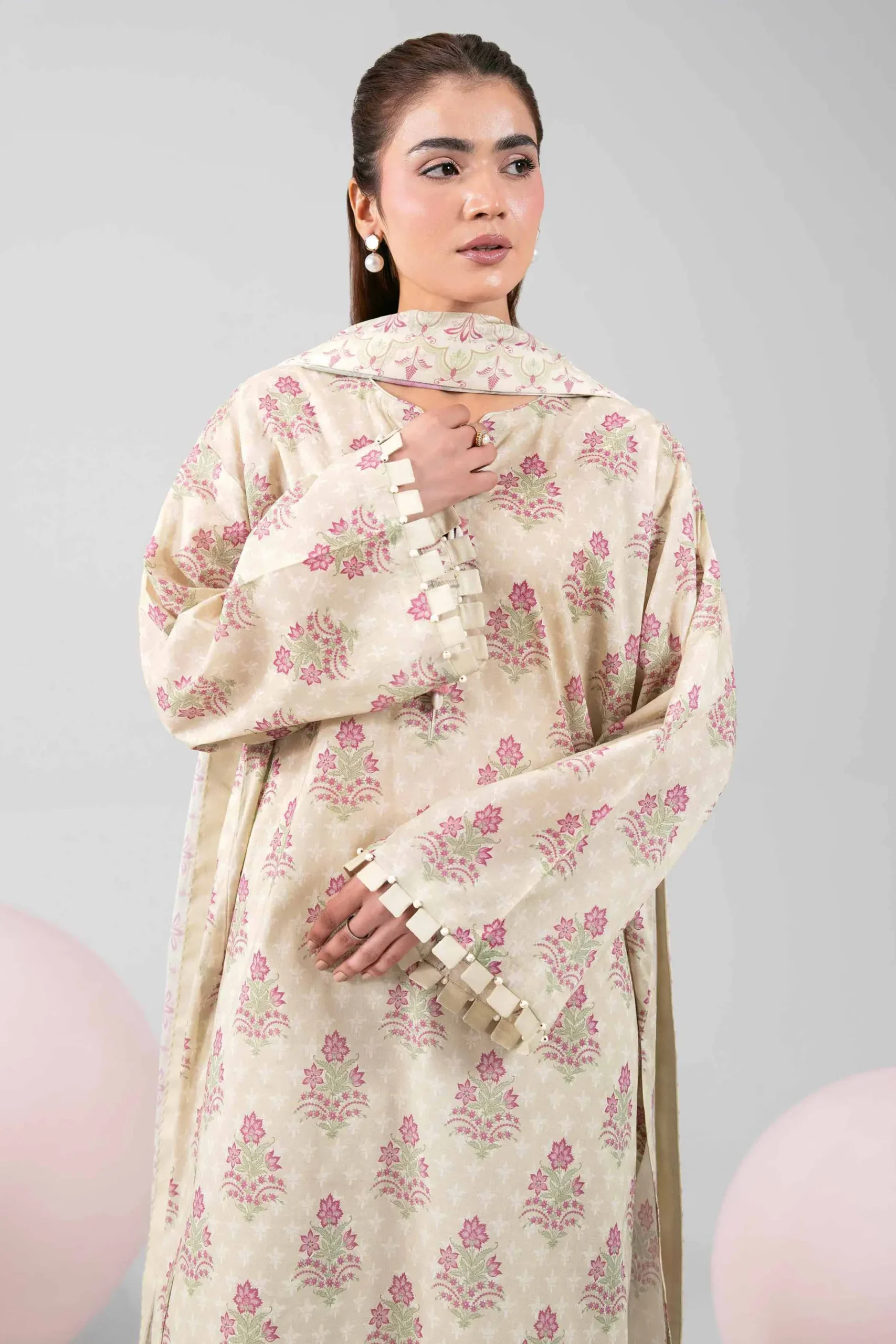 3 Piece - Printed Loose Fabric - 42602345