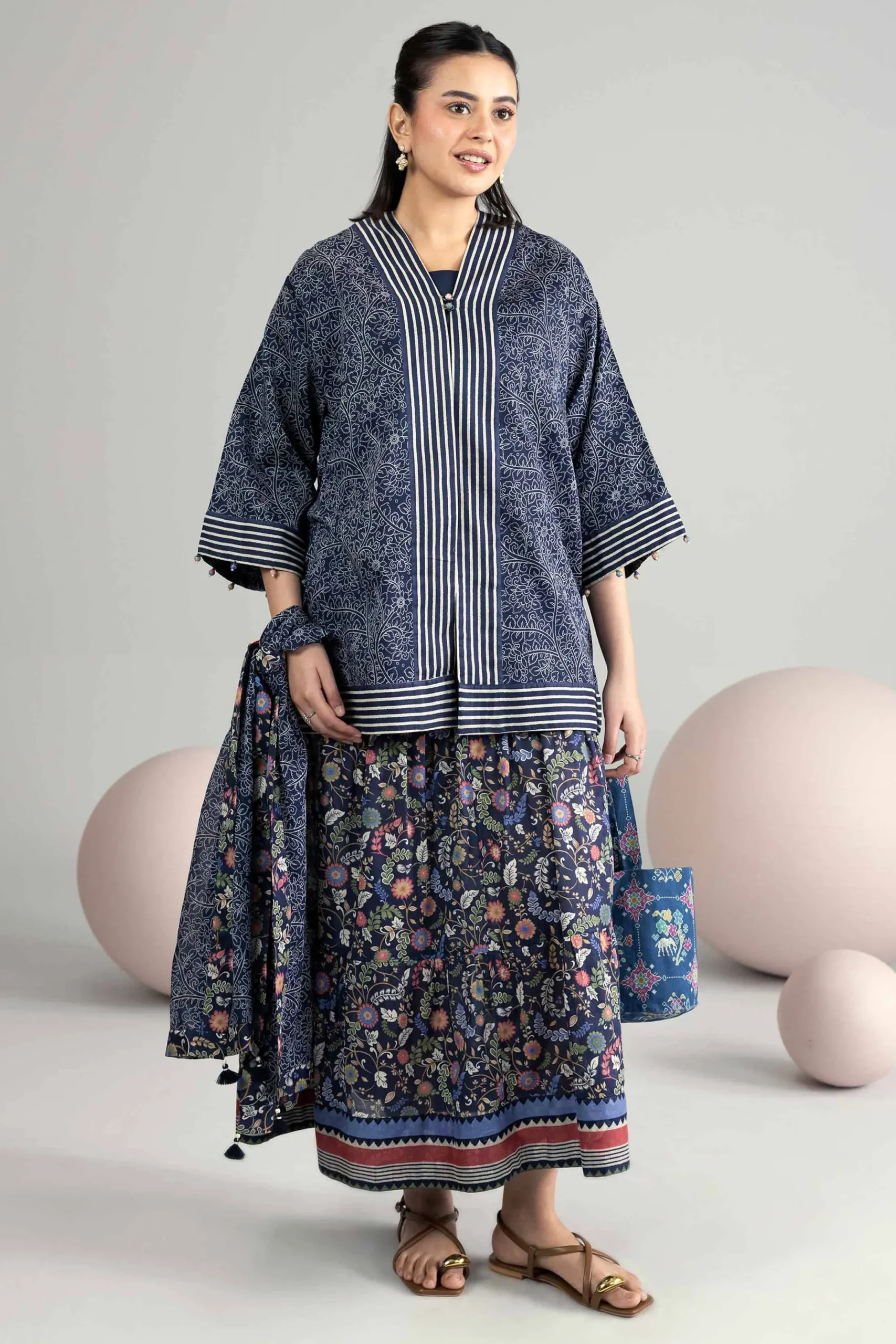 3 Piece - Printed Loose Fabric - 42602530