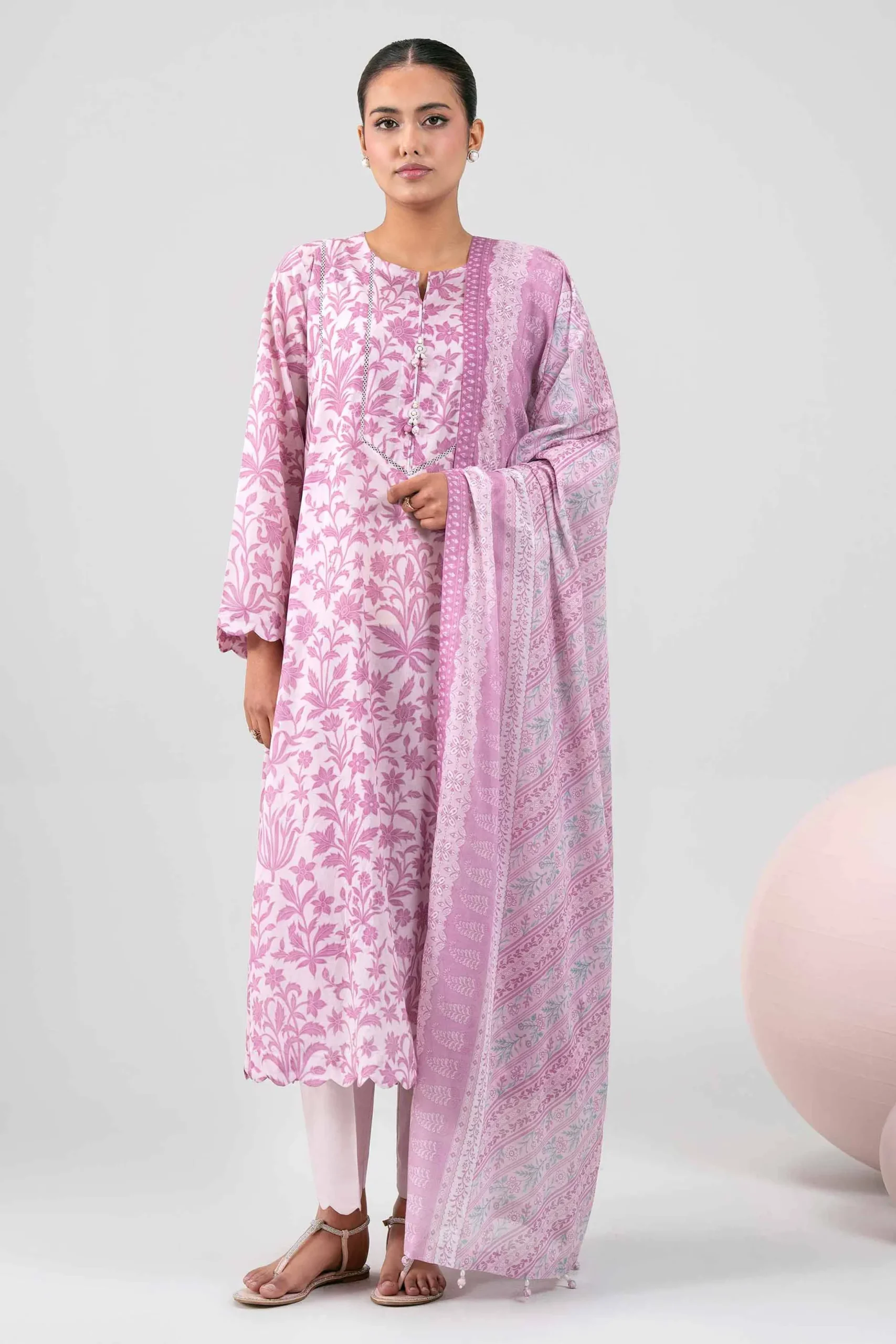 3 Piece - Printed Loose Fabric - 42602355