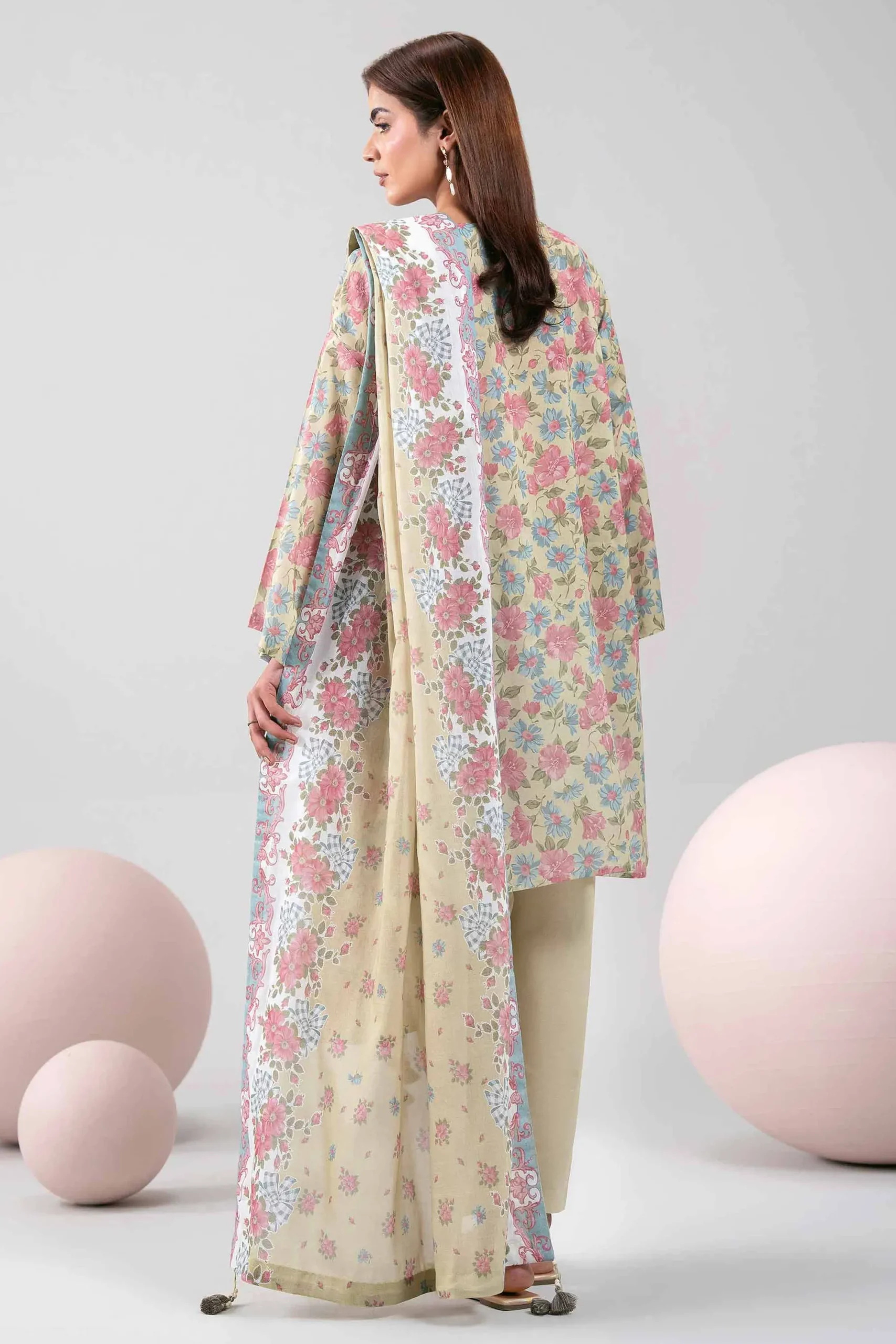 3 Piece - Printed Loose Fabric - 42602336