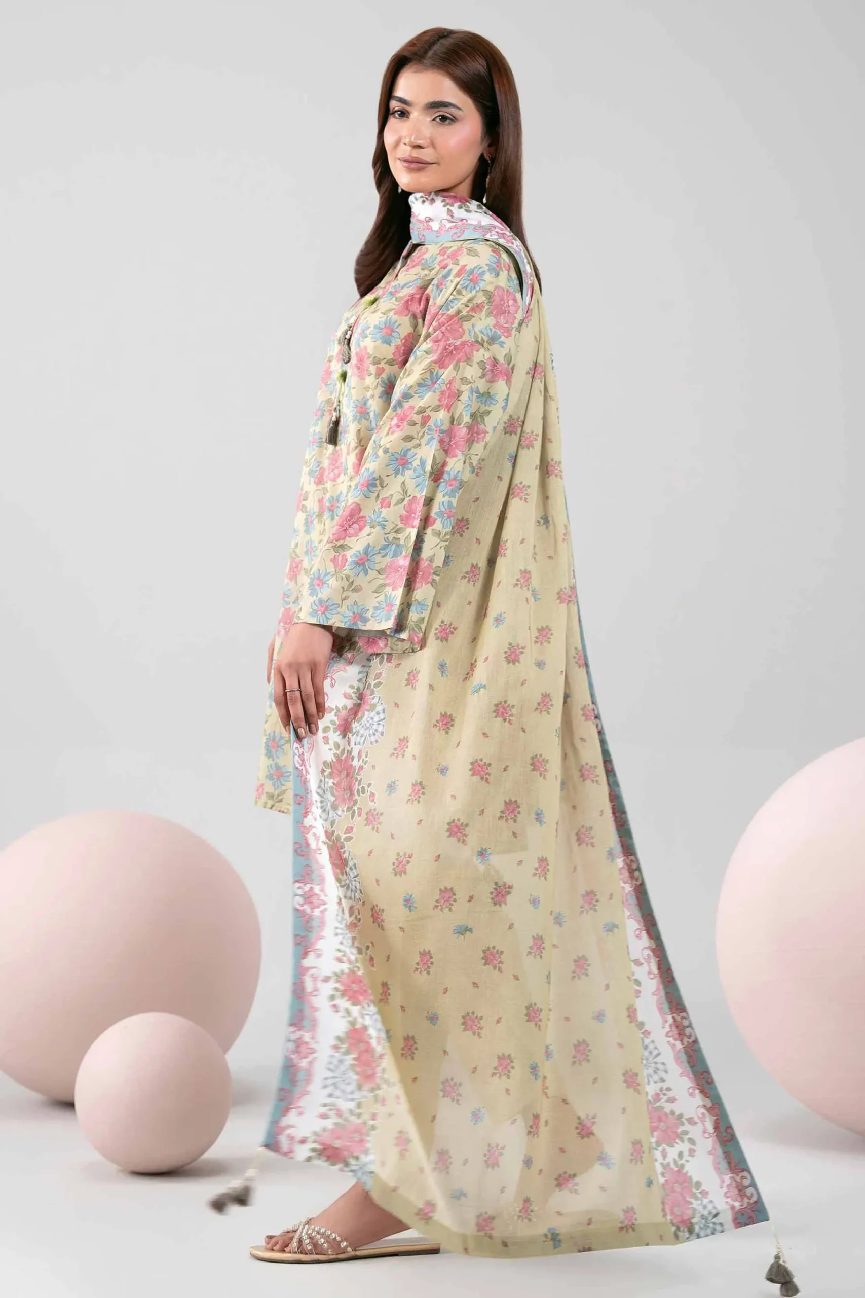 3 Piece - Printed Loose Fabric - 42602336