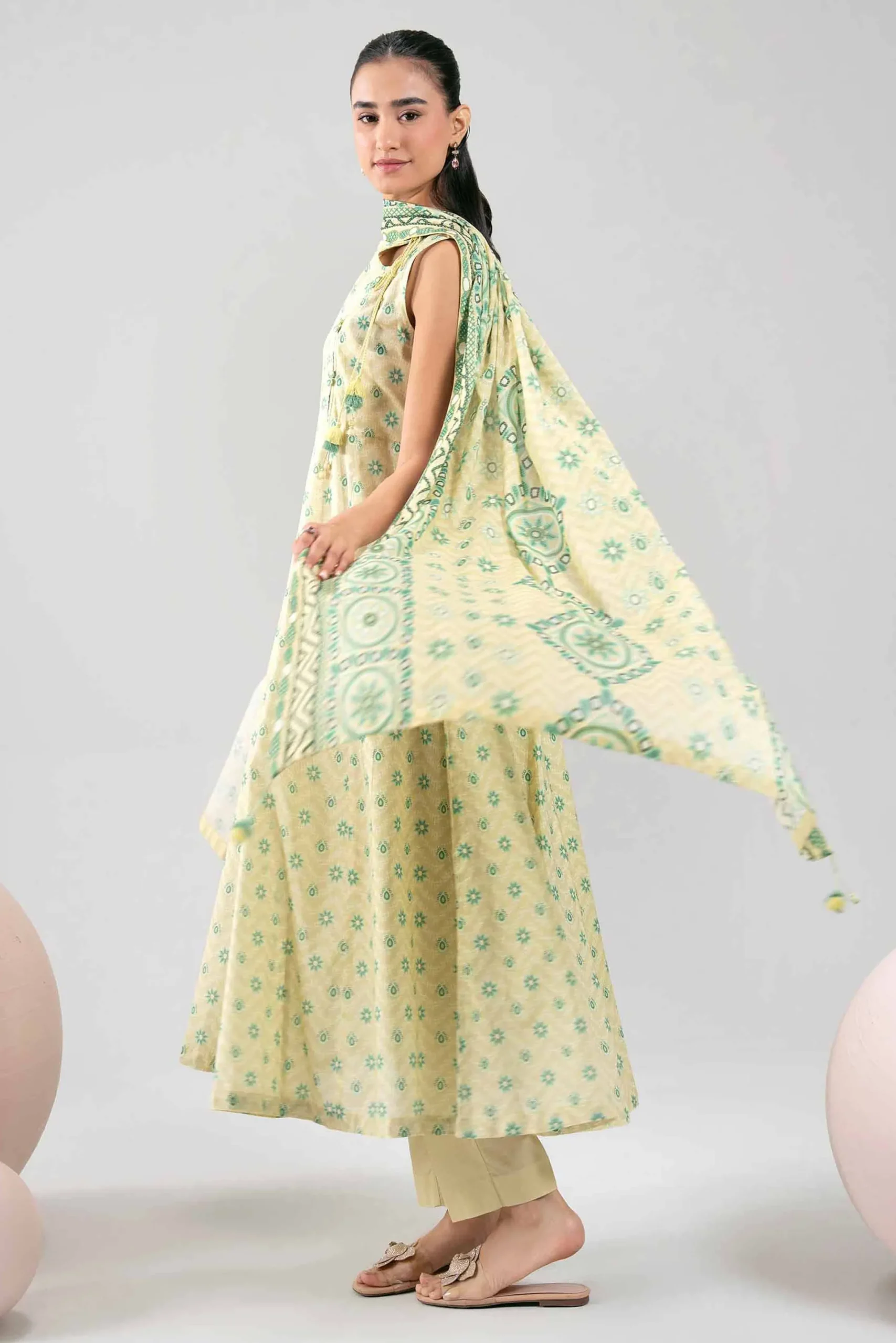 3 Piece - Printed Loose Fabric - 42602383