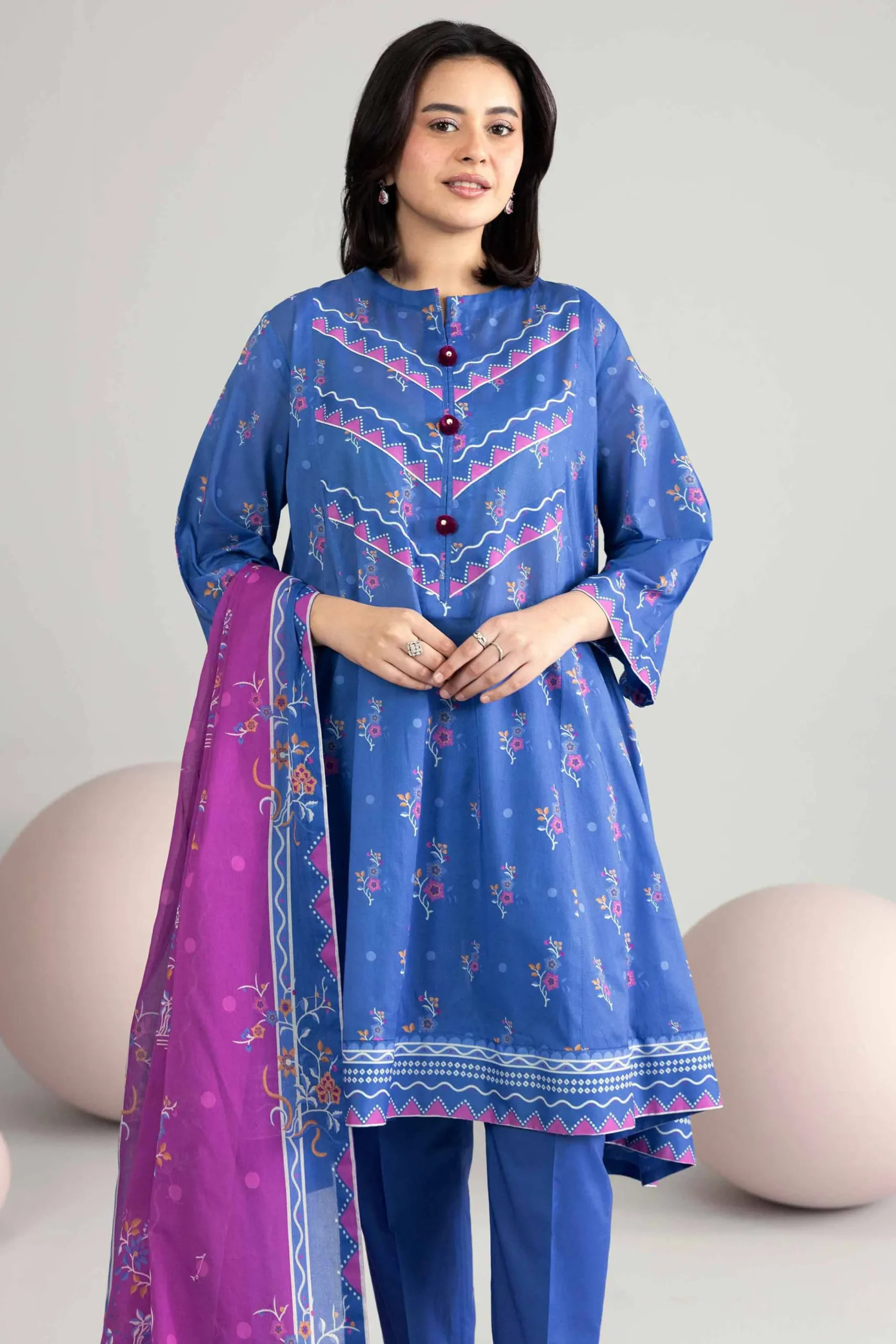 3 Piece - Printed Loose Fabric - 42602553